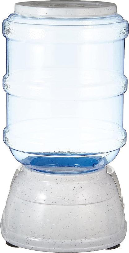 Amazon Basics Dog and Cat Food Feeder, Small, Grey