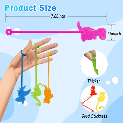 Valentines Sticky Hands Bulk 48PCS Valentines Day Gifts for Kids Classroom Prizes Valentines Party Favors for Kids Stretchy Heart Sticky Hand Toy Valentines Day Goodie Bag Stuffers Kid Party Supplies