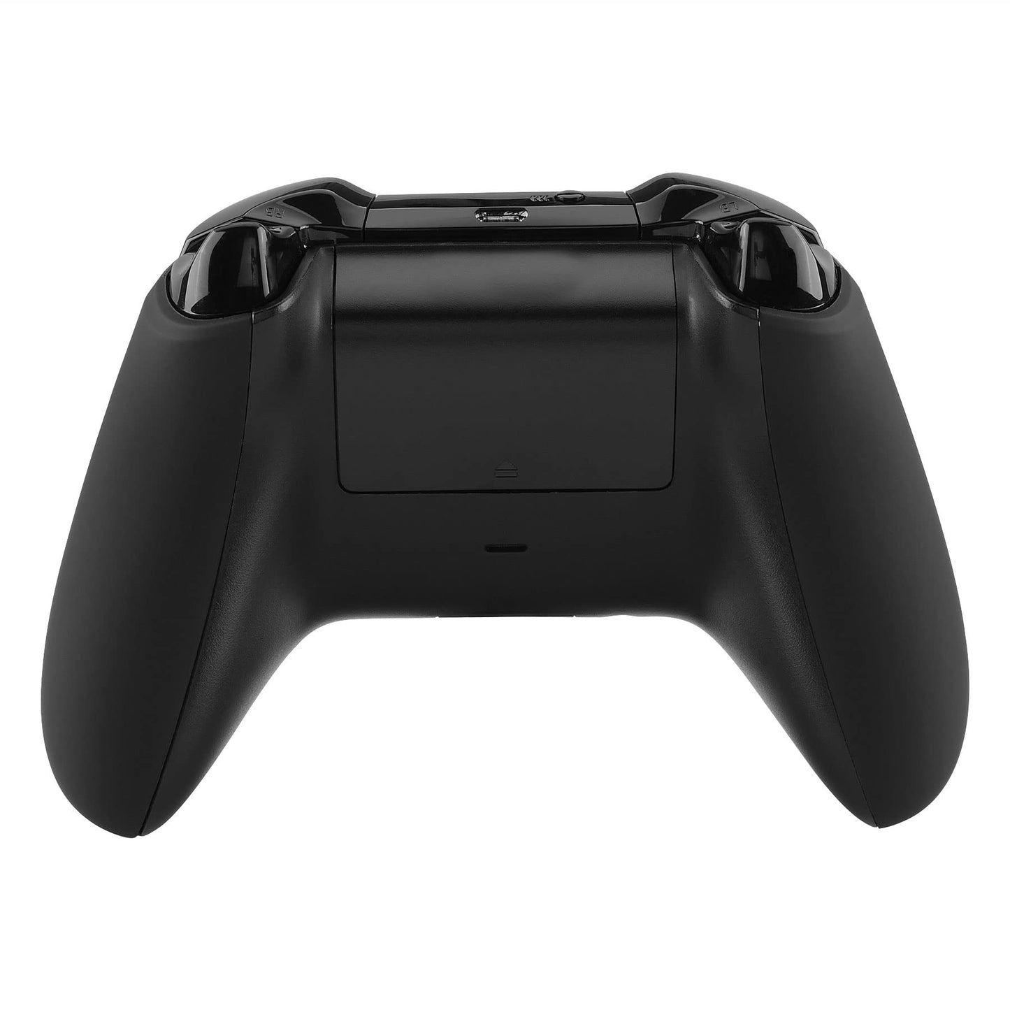 eXtremeRate Black Soft Touch Grip Back Panels, Comfortable Non-Slip Side Rails Handles, Game Improvement Replacement Parts for Xbox One X & S Controller (Model 1708) - Controller NOT Included