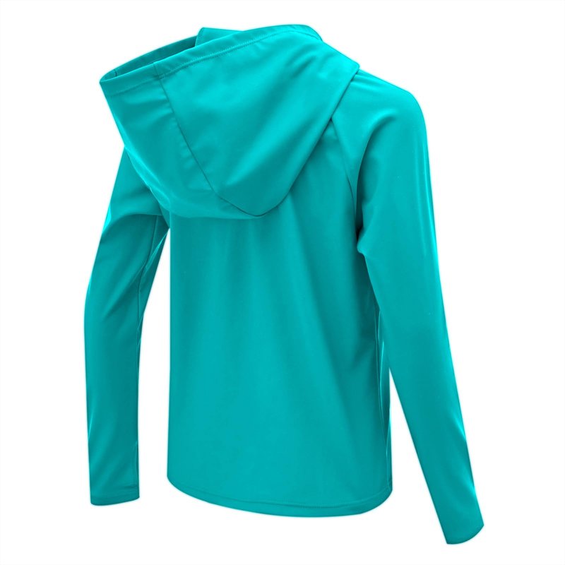 Boys Rash Guard Swim Shirts Toddler Kids Long Sleeve Hoodie UPF 50+ Sun Protection Swim Top Fishing Shirt with Thumb Hole Lake Blue Shark 3-4T