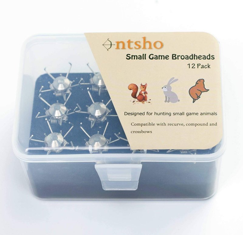 Small Game Broadheads - 100/125 Grain Judo Points | 12-Pack Screw-In Arrow Tips