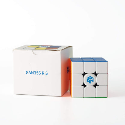 GAN 356R S,3x3 Speed Cube 356RS Magic Cube Professional Puzzle Cube Ultra Durable and Flexible for Kid&Adults,Non-Magnetic(Stickerless