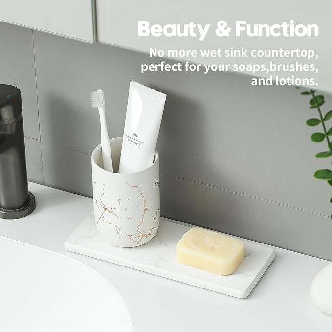 2PCS Water Absorbing Stone Drying Tray