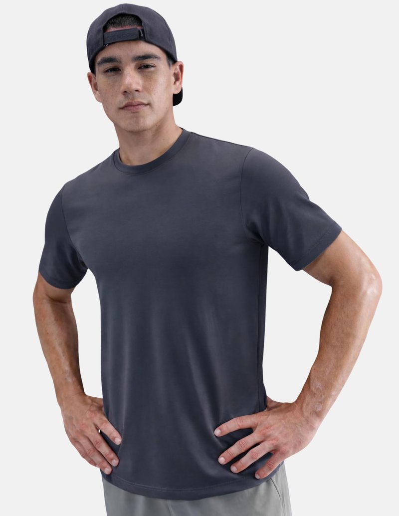 5 Pack Men’s Active Quick Dry Crew Neck T Shirts | Athletic Running Gym Workout Short Sleeve Tee Tops Bulk (Set 6, Medium)