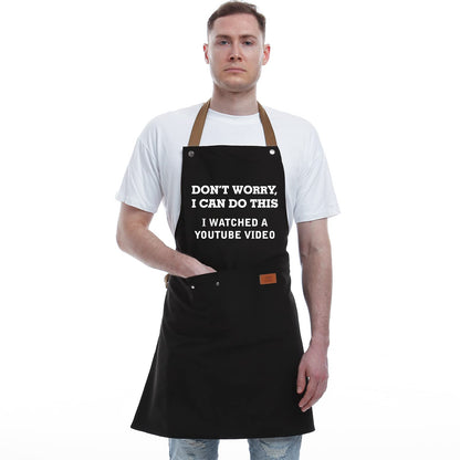 REHAVE Funny Gift for Men, Women, Dad, Anniversary, Christmas Gifts for Husband, Boyfriend, Brother, Uncle, Unique Birthday Grilling Gift, Father's Day Gifts from Daughter Son – BBQ Cooking Chef Apron