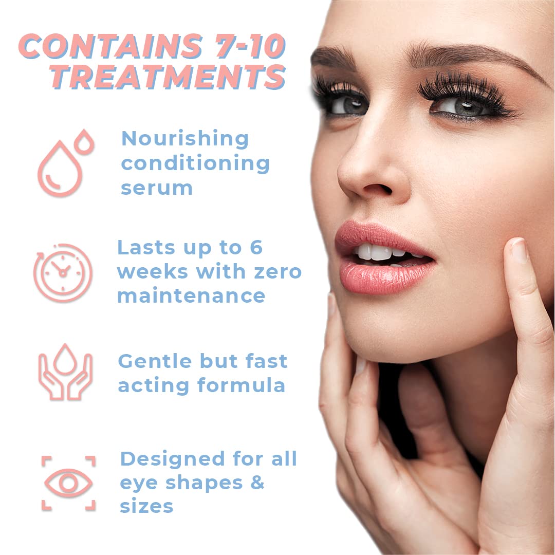 Lash Lift Kit | Professional Instant Perming, Lifting & Curling for Eyelashes | Semi-Permanent Salon & DIY Home Use | Includes Eye Shields, Pads, and Accessories