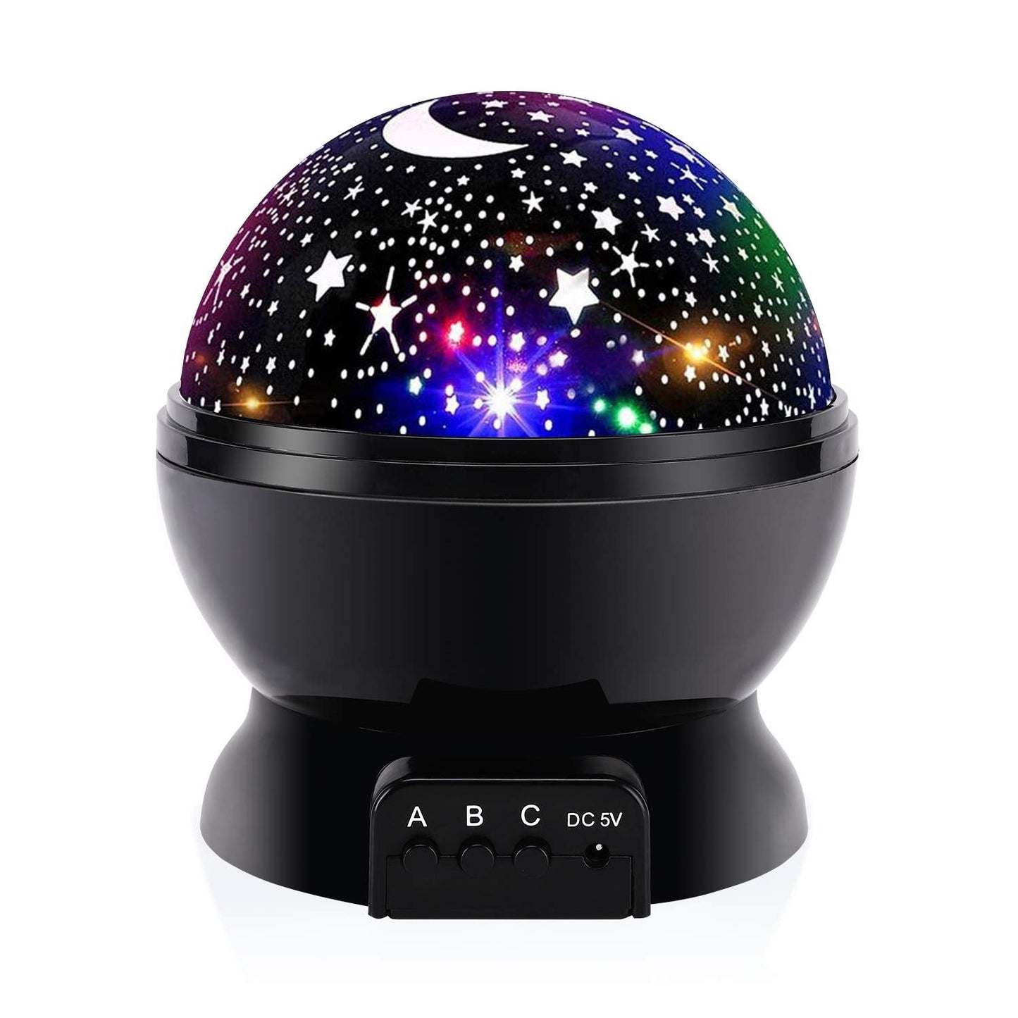 Night Light for Kids, Kids Night Light Nebula 360 Degree Rotation - 4 LED Bulbs 12 Light Color Star Projector Changing with USB Cable, Romantic Gifts for Men Women Children
