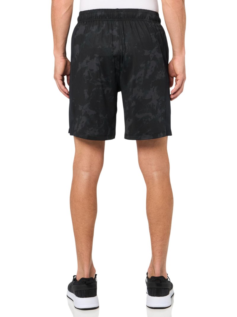 Under Armour Men's Train Stretch 2.0 Printed Shorts, (003) Black / / White, Large