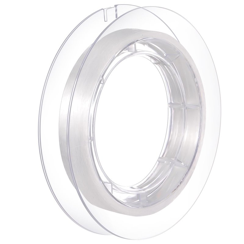 Tatuo 218 Yards/ 654ft Clear Fishing Line 0.25mm Nylon Invisible Thread String for Hanging Christmas Ornaments, Bracelet Making, Sew Hobby, Clear Beading Thread with Bead Needle