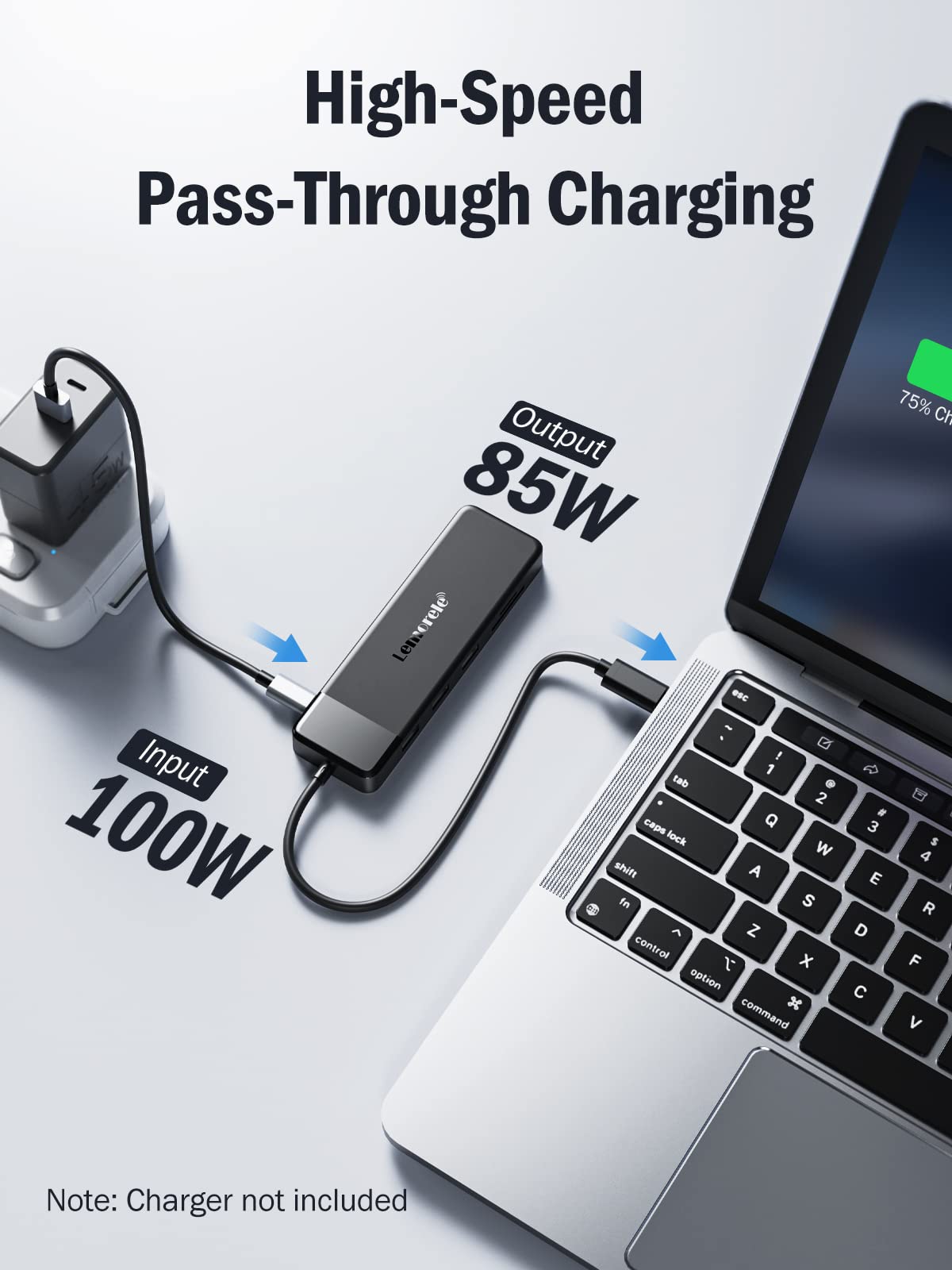 Docking Station USB C Hub 3*Display- 10 in 1, Lemorele USB C Dock 2*HDMI Adapter 4K, 3 USB 3.0/2.0, VGA, PD 100W, Audio, SD/TF, for HP Laptops, ThinkPad, MacBook, Surface