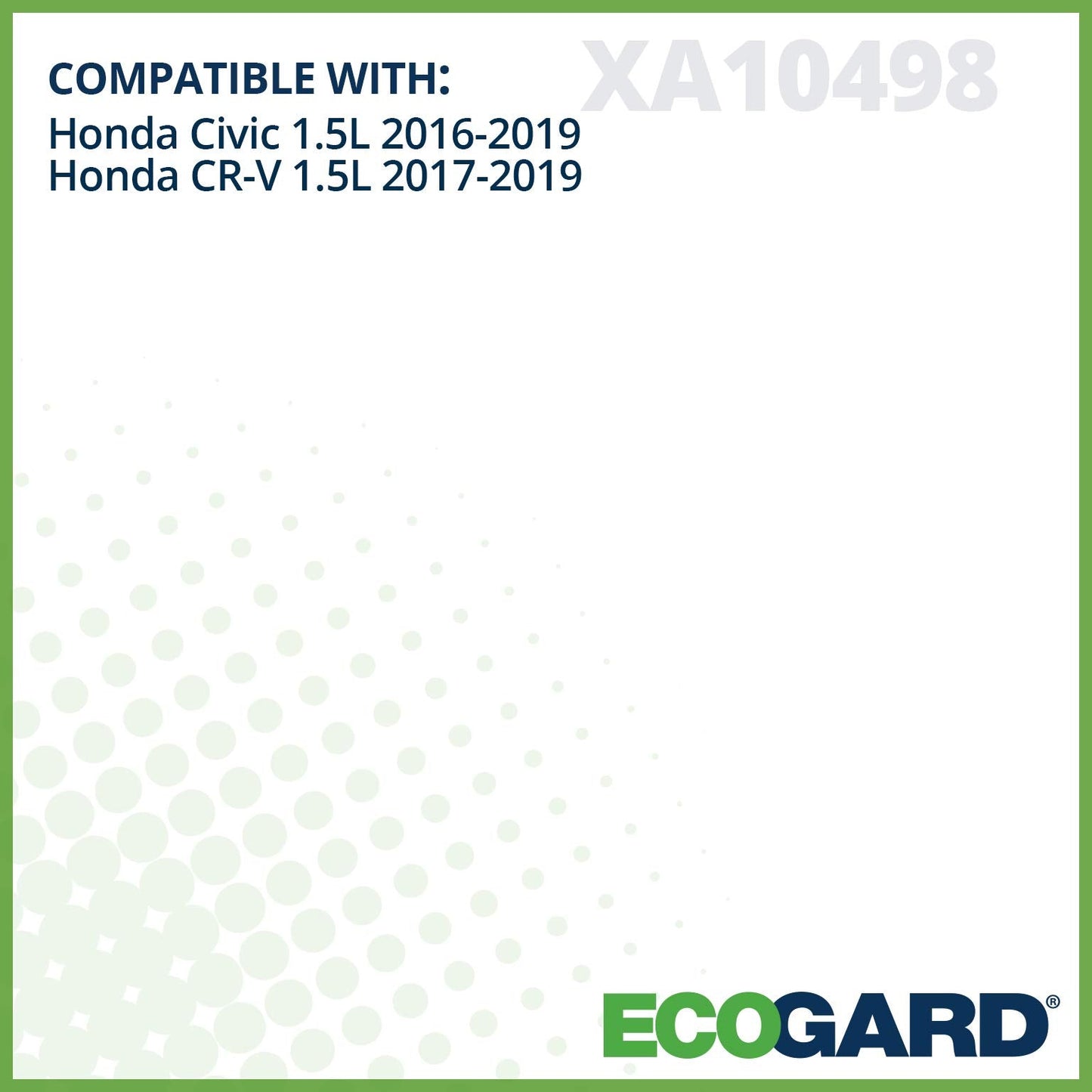 ECOGARD XA10498 Premium Engine Air Filter Fits 2017-2022 Honda CR-V, 2016-2021 Civic