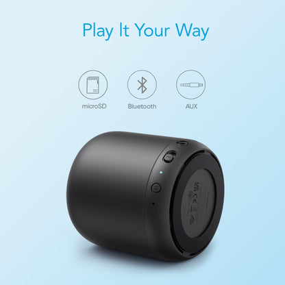 Anker Super-Portable Bluetooth Speaker Soundcore Mini with 15-Hour Playtime, Wireless Speaker with 66-Foot Bluetooth Range, Enhanced Bass, Noise Cancelling Microphone, For Outdoor, Travel, Home