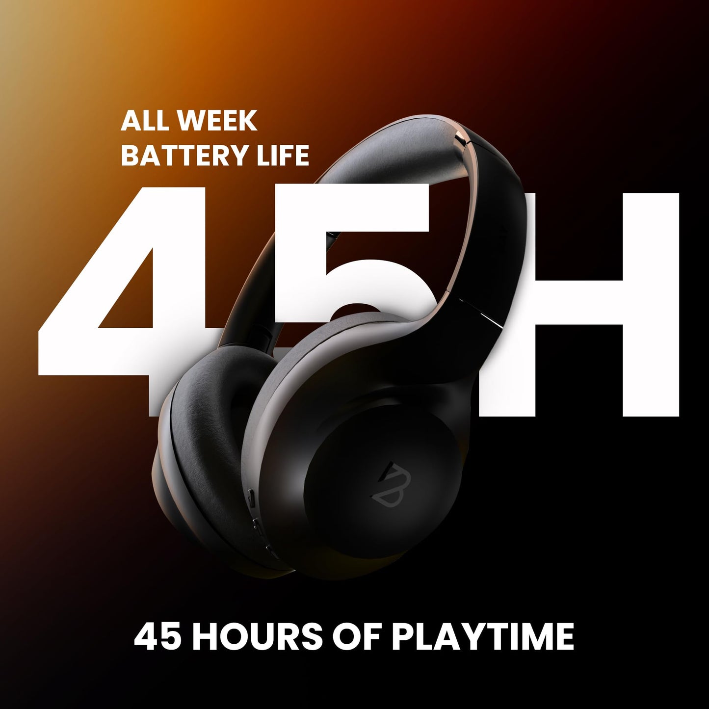 Back Bay Audio ClearCall 70 - Bluetooth Headphones with Microphone + Removable Boom Mic - Work Head Phones Wireless Bluetooth, Over Ear Headphones for Work from Home, Headset for Laptop