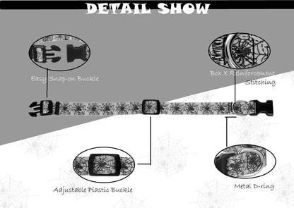 Halloween Dog Collar for Large Dogs Pack of 2, Breakaway Dog Collar for Holiday