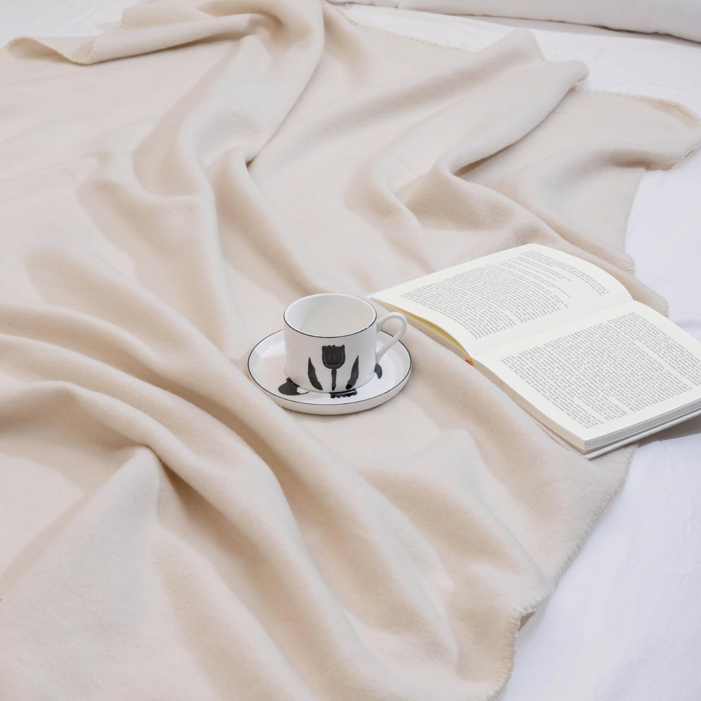 CAI TENG Fleece Throw Blankets 6 Pack Bulk Lightweight Warm Soft 50 x 60 in Kids Blanket Picnic Cozy Fleece Fabric Microfiber Small Blanket for Bed Sofa Office Travel Beige