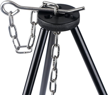 Camping Tripod Campfire Cooking Dutch Oven Tripod Mini Adjustable Grill Tripod Cooker Campfire Grill Stand Tripod Grilling Set Cooking Lantern Tripod Hanger with Storage Bag for Camping Activities