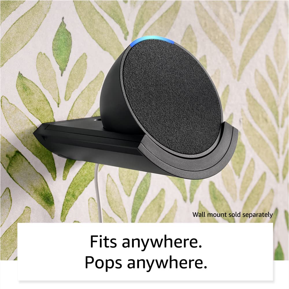 Echo Pop (Newest gen) | Full sound compact Wi-Fi and Bluetooth smart speaker with Alexa | Glacier White