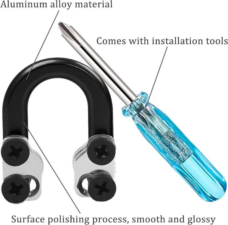 Archery Compound Bow D Loop - Metal U Nock D Ring Accessories for Shooting & Hunting Installation