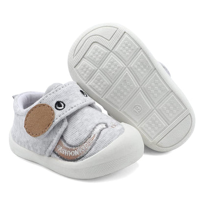 MASOCIO Baby Shoes Boys Infant Toddler Boy First Walking Shoes Trainers 18-24 Months Size 5 UK Child Grey