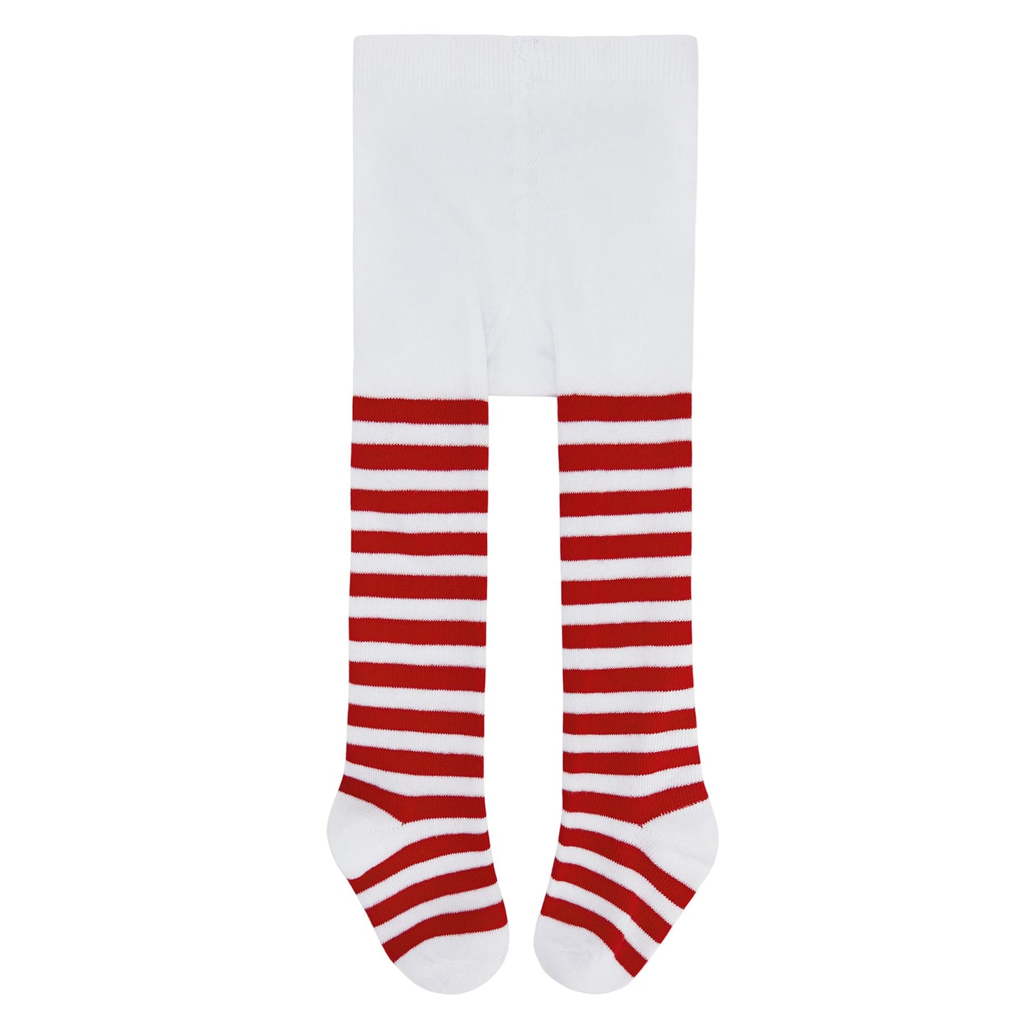 American Trends Baby Stripes Tights Seamless Toddler Tights Soft Infant Leggings Newborn Winter Socks for Grils Red-white Stripes 0-6 Months