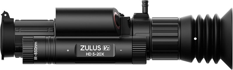 DNT Optics Zulus HD V2 Digital Day/Night Vision Scope - Infrared & Laser Rangefinder, Ballistic Calculator