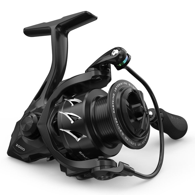 KastKing Spartacus II Plus Spinning Reel – IPX5 Waterproof Freshwater/Saltwater Fishing Reel, 22LB Drag, 5.2:1 Gear Ratio, 7+1 Stainless Steel Bearings, Instant Anti-Reverse, Anodized Aluminum Spool
