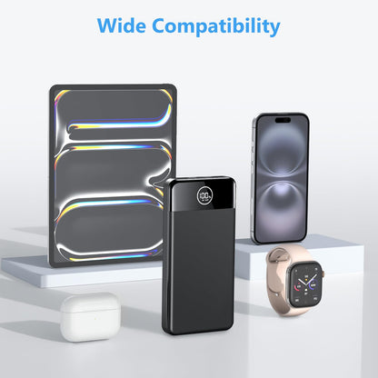 Power Bank Fast Charging 26800mAh, Portable Charger PD22.5W, PD3.0 QC4.0 USB-C/USB-A Output, Phone Battery Pack for iPhone 16 15 14 13 Plus Pro Max Mini, Glaxy