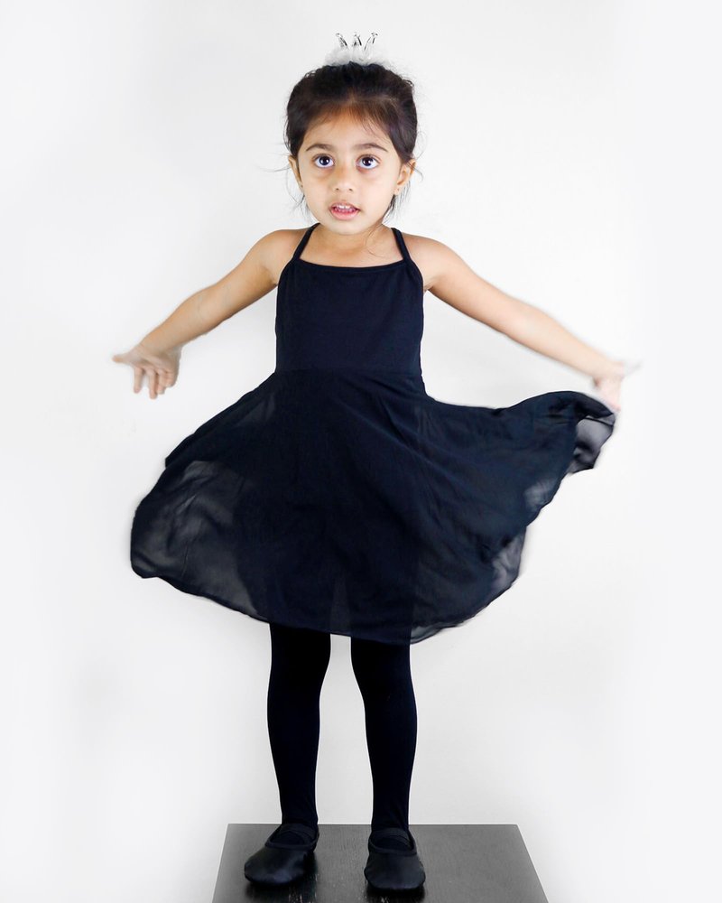 Stelle Girls' Ultra Soft Pro Dance Tight/Ballet Footed Tight(Toddler/Little Kid/Big Kid),BK,XXS Black