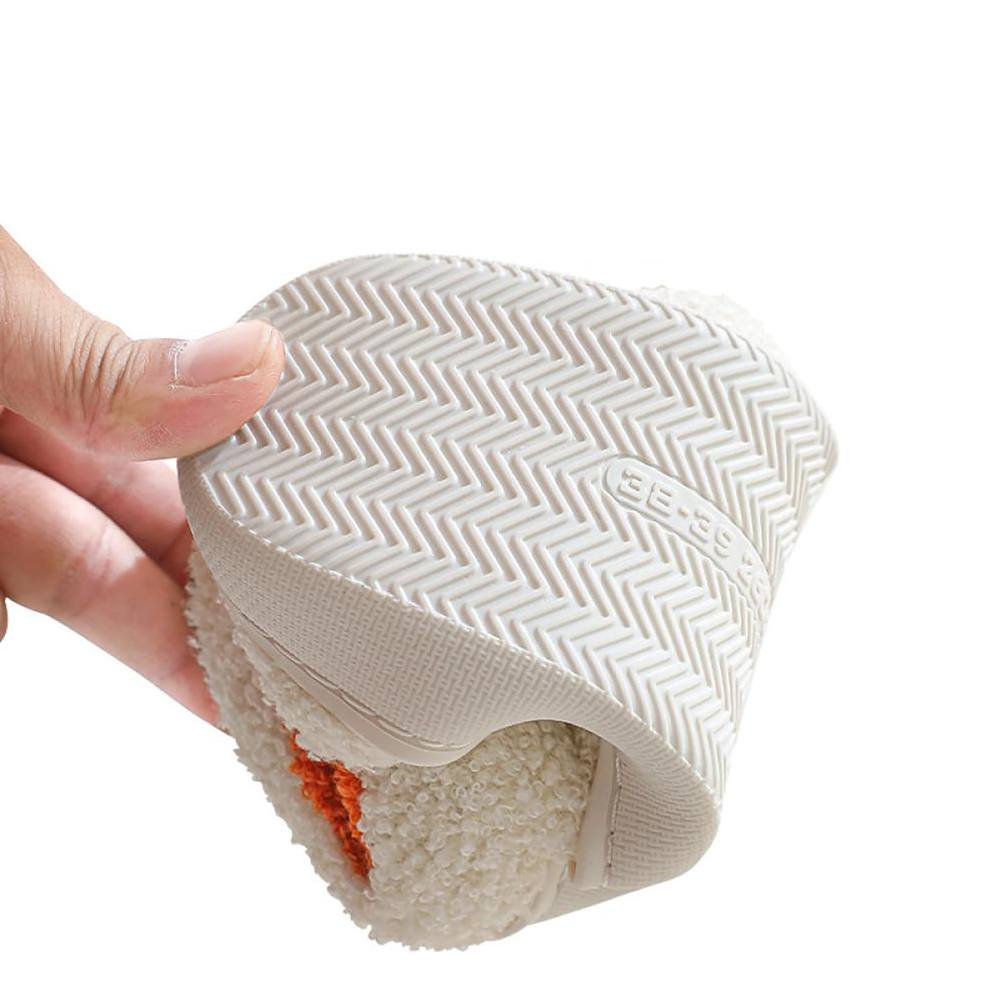 Gaolinci Cute Pumpkin Slippers, Home Cotton Slippers for Women (US 8-9)