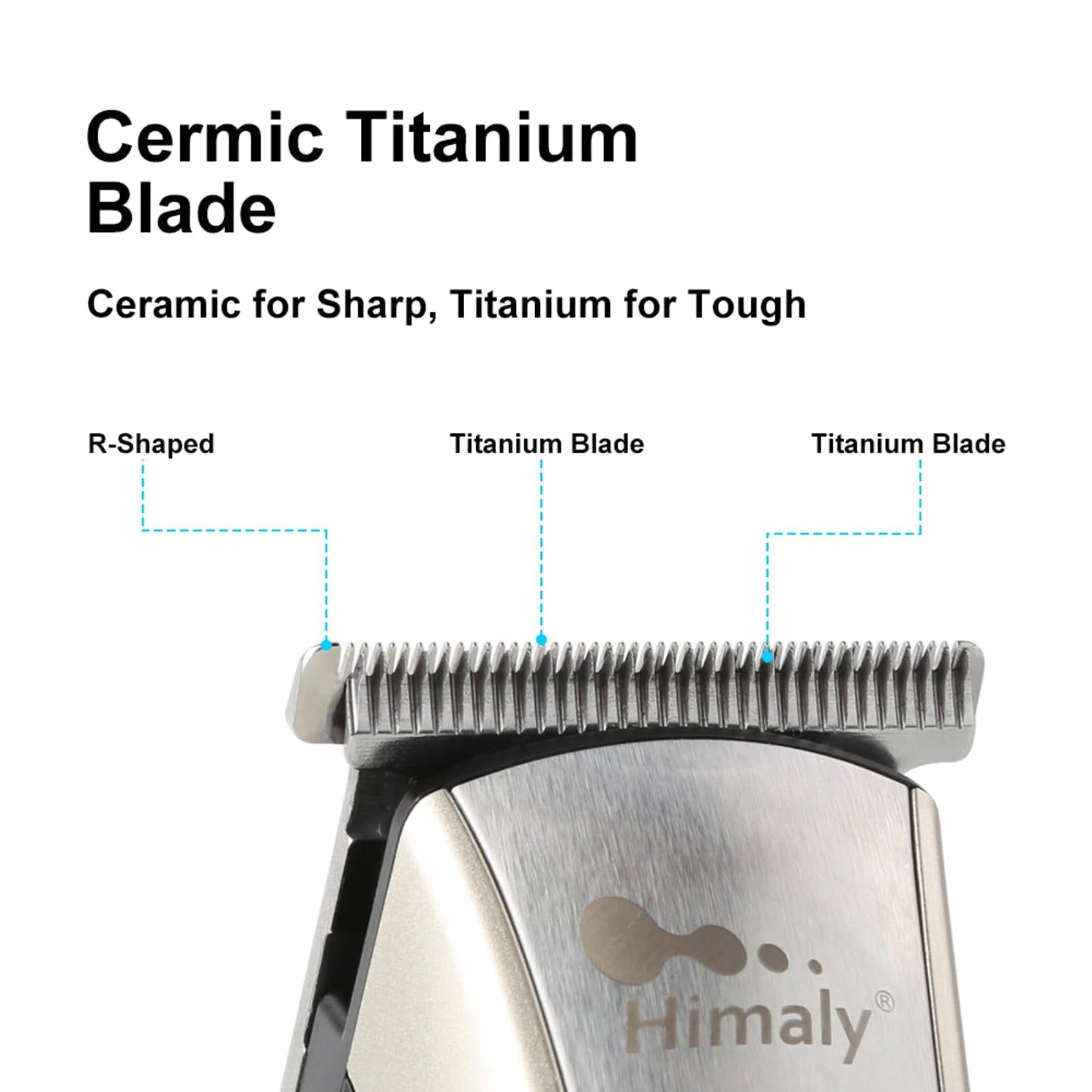 Himaly Rechargeable Hair Clippers, Professional Electric Cordless Hair Clippers Beard Trimmer Cordless Grooming Kit with 4 Guide Combs for Men and Women