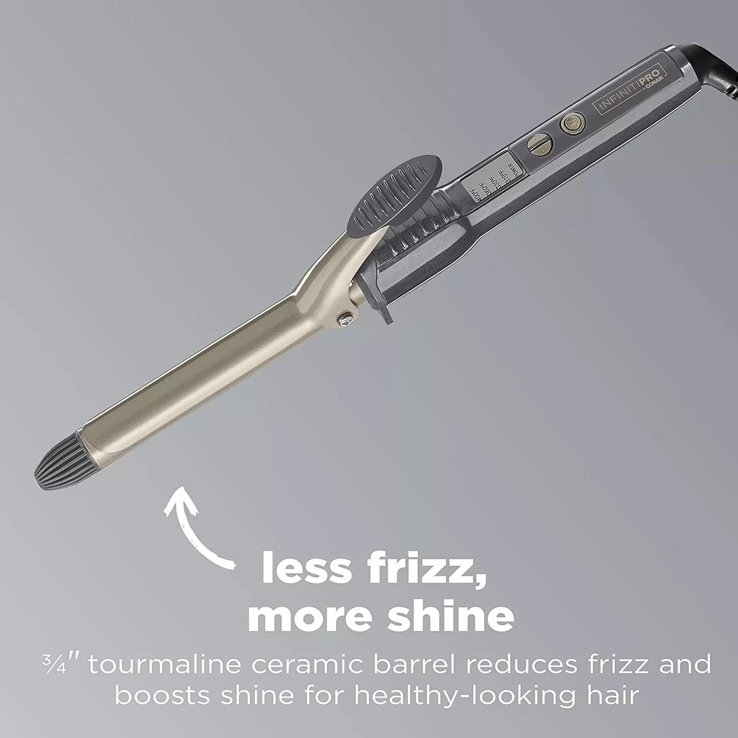 CONAIR INFINITIPRO Tourmaline 1 1/2-Inch Ceramic Curling Iron, 1 ½ inch barrel produces soft waves – for use on medium and long hair