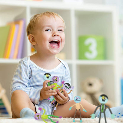 ArtCreativity Bendable Zombie Toys for Kids - Pack of 12, 3.75” Halloween Figurines with Bendable Arms & Legs - Party Favors, Trick-or-Treat Goodie Bag Fillers, Classroom Rewards & Spooky Décor