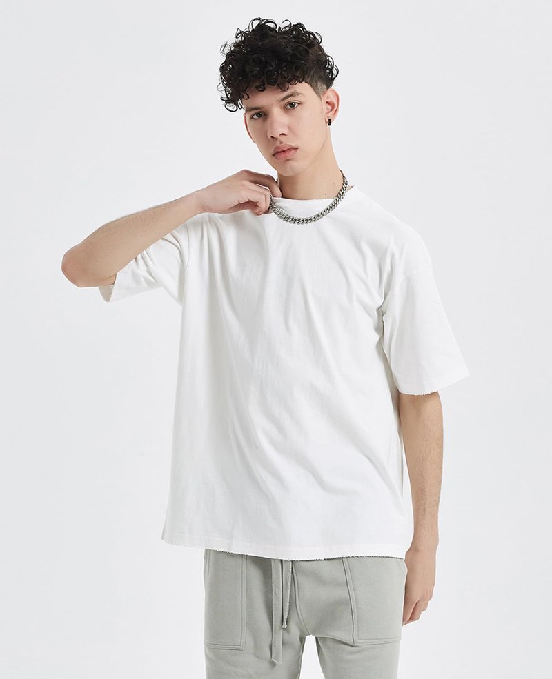 3 Pack Mens Oversized T-Shirts Fashion Loose Fit Crewneck Tshirt Streetwear Heavyweight Short Sleeve Tee Shirt Gym Workout Tops(WTBGBK,L)