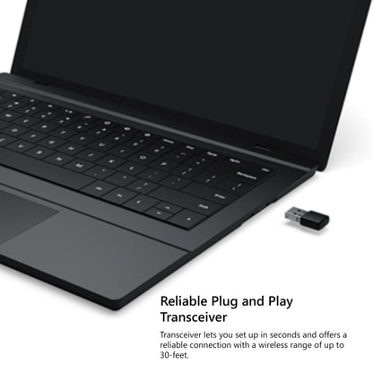 Microsoft Wireless Keyboard & Mouse, Desktop 900 Keyboard with USB for Windows or Mac Computers, Black