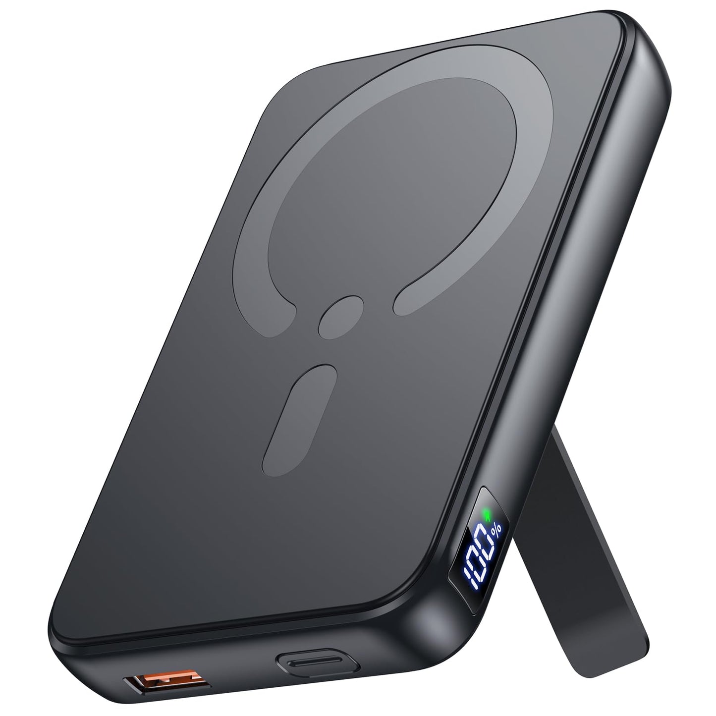 for Magsafe Portable Charger, 12000mAh Wireless Magnetic Power Bank with Stand and PD 20W Fast Charging, for Magsafe Battery Pack Compatible with iPhone 17/16/15/14/13 Series,Travel Camping Essential