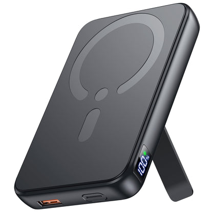 for Magsafe Portable Charger, 12000mAh Wireless Magnetic Power Bank with Stand and PD 20W Fast Charging, for Magsafe Battery Pack Compatible with iPhone 17/16/15/14/13 Series,Travel Camping Essential