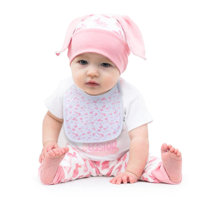 Hakochia Waterproof Baby Bibs Organic Cotton Soft Absorbent Baby Bandana Drool Bibs With Adjustable Snaps for Girls Teething and Drooling 3-36 Months