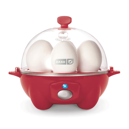 DASH Rapid Egg Cooker: 6 Egg Capacity Electric Egg Cooker for Hard Boiled Eggs, Poached Eggs, Scrambled Eggs, or Omelets with Auto Shut Off Feature - Aqua, 5.5 Inch (DEC005AQ)