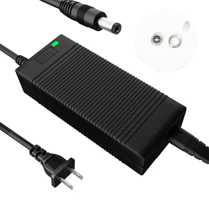 EVAPLUS UL Certified 54.6V Electric Bike Power Adapter, Fast Electric Scooter Charger for 48V Lithium Battery, 5.5mm DC Connector for 2.5mm/2.1mm