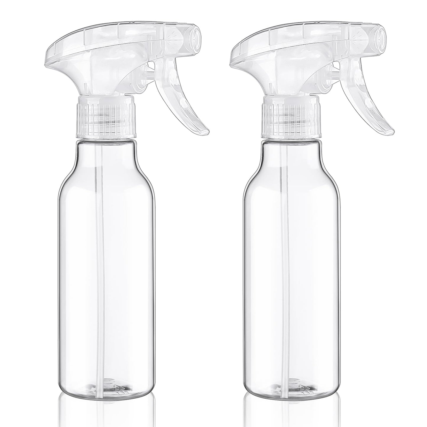 Cosywell Plastic Spray Bottles 8.8oz/260ml 3 Pack Empty Spray Bottle for Cleaning Mist/Stream Heavy Duty Water Spraying Bottle for Cooking Hair Care Essential Oils(Clear)