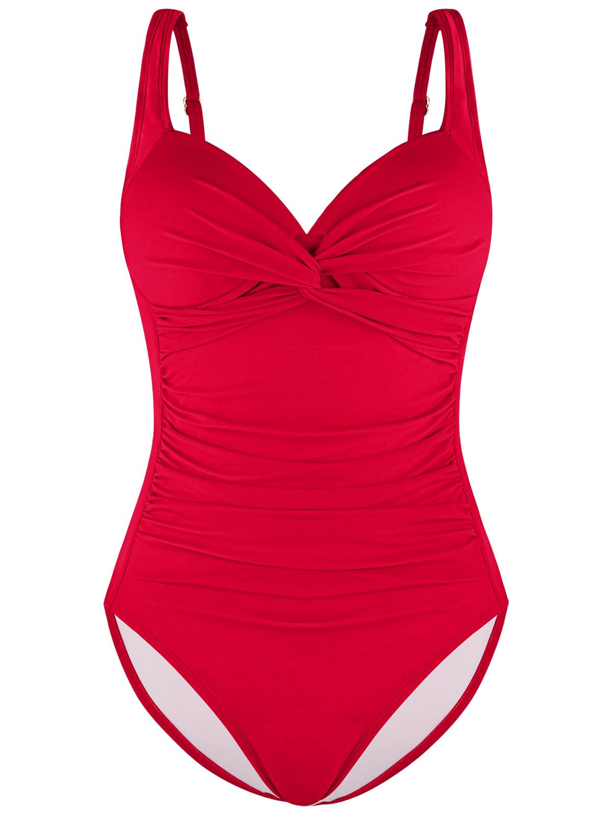Ocean Blues Women's Red Slimming One Piece Swimsuits Tummy Control Bathing Suit Supportive Shaping Swimwear for Women Size X-Large