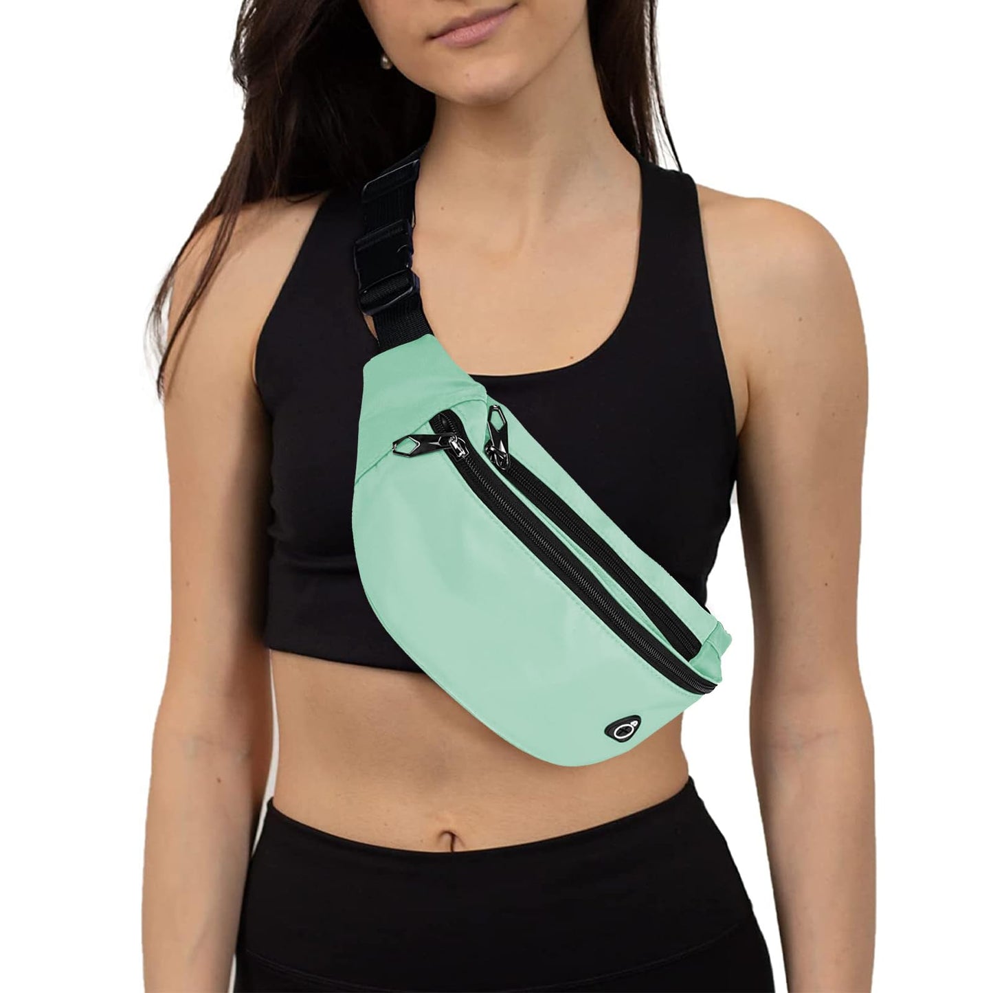 Fanny Packs for Men and Women, Waterproof Sports Waist Pack Bag for Travel Hiking Running Hands-free Wallets, Easy Carry Any Phone