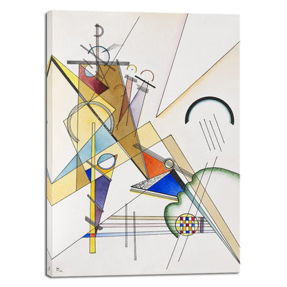 Wieco Art Framed Canvas Wall Art Composition VII, 1913 by Wassily Kandinsky Classic Abstract Famous Paintings Reproductions Canvas Wall Art for Home Decoration