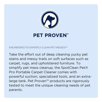 Bissell SpotClean Pet Pro Portable Carpet Cleaner, 2458