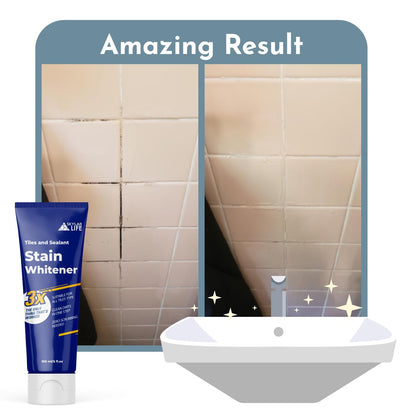 Skylarlife Home Mould & Mildew Stain Remover Gel Stain Remover Cleaner Wall Mould Stain Cleaner for Tiles Grout Sealant Bath Sinks Showers