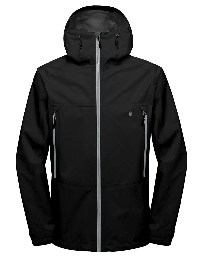 Little Donkey Andy Men's Waterproof Outdoor Hard Shell Breathable Jacket Travelling Sports Coat Black S