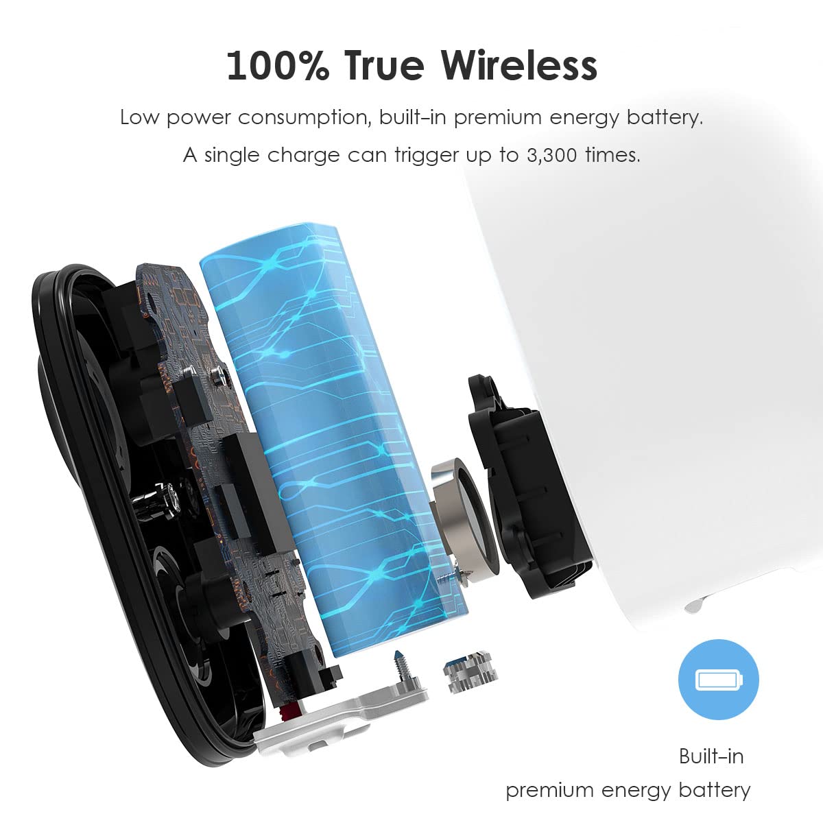 GMK Security Cameras Wireless Outdoor, 2K Color Night Vision AI Motion Detection 2-Way Talk Battery Powered 3MP WiFi Home Indoor Camera IP65 Waterproof Spotlight Siren Alarm Cloud/SD Storage 4-Pack