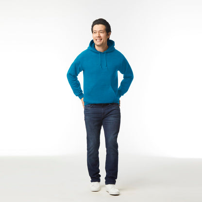 Gildan Adult Fleece Hoodie Sweatshirt, Style G18500, Multipack, Antique Sapphire (1-Pack), Small