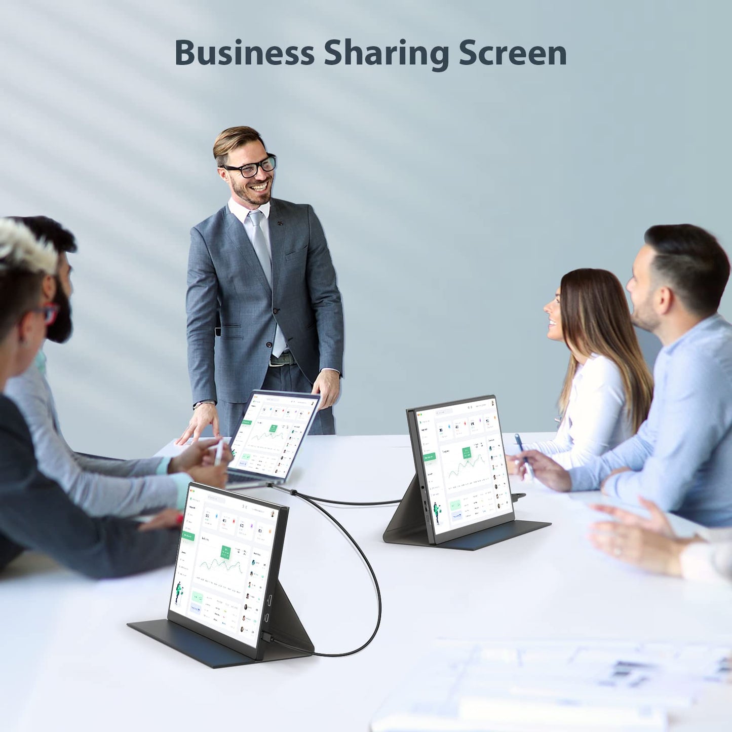 Eyoyo Portable Monitor, 10.5” FHD 1920x1280 Small Travel Monitor with Mini HDMI USB C Input External Second Screen for Laptop 100% SRGB Tiny IPS Display
