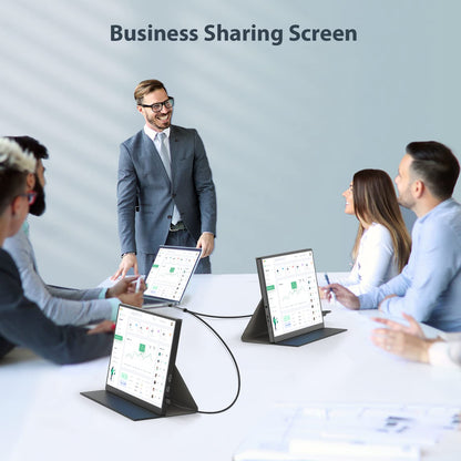 Eyoyo Portable Monitor, 10.5” FHD 1920x1280 Small Travel Monitor with Mini HDMI USB C Input External Second Screen for Laptop 100% SRGB Tiny IPS Display